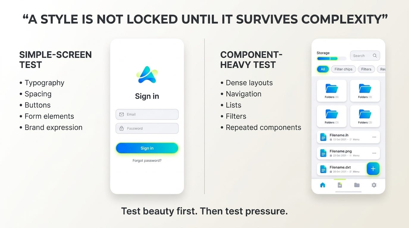 A simple sign-in screen and a complex file-management screen sharing the same visual design language.